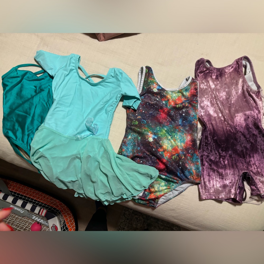 Bundle of 5 gymnastic leotards